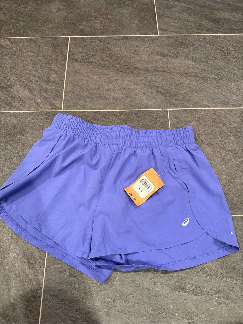 Asics Women’s Lavender Elastic-Waist Running Shorts